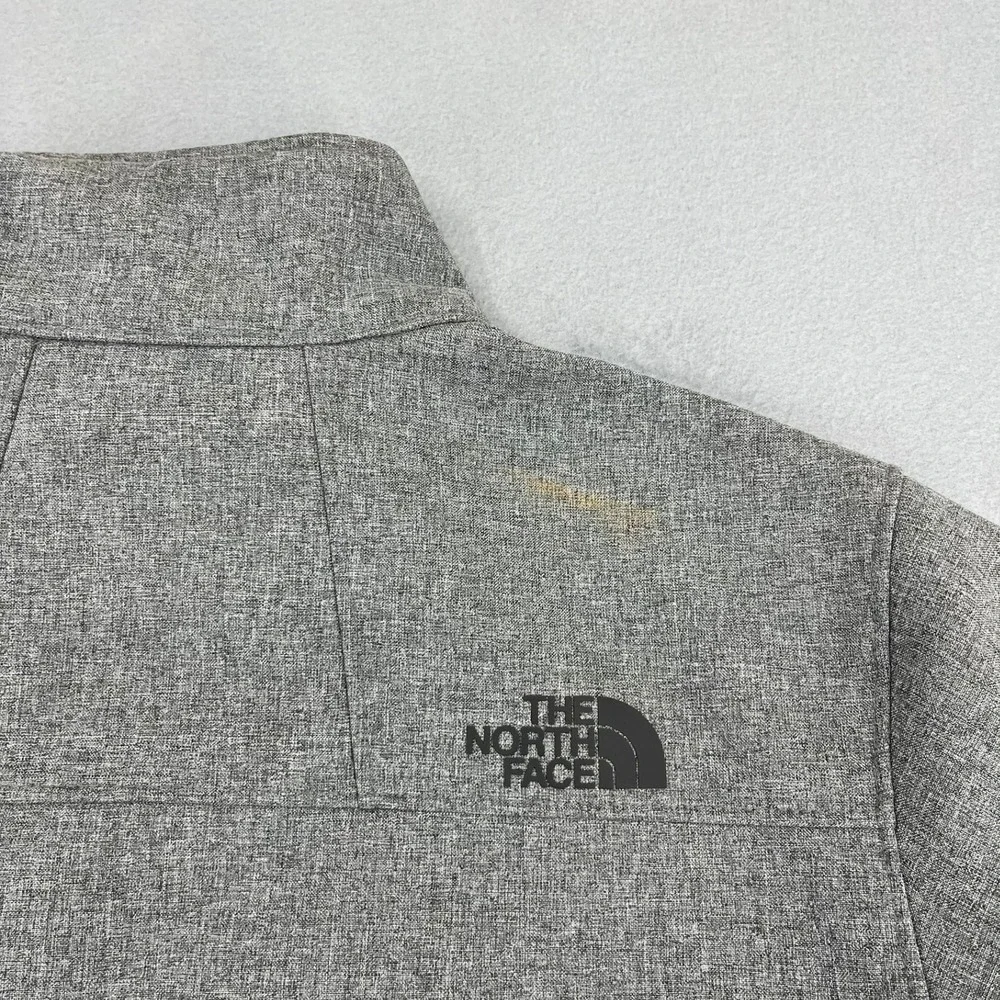 The North Face Mens Windwall Softshell Jacket Grey Heather Full‎ Zip Small